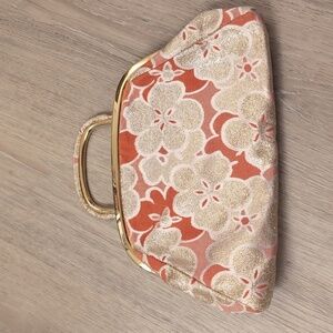 Banana Republic Gold Silk Threaded Purse